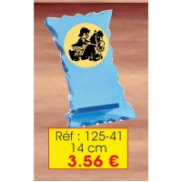 Trophée VERRE : Réf. 125-41  - 14cm